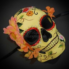 Day of the Dead Mask  Dia de los Muertos Masquerade Mask Autumn