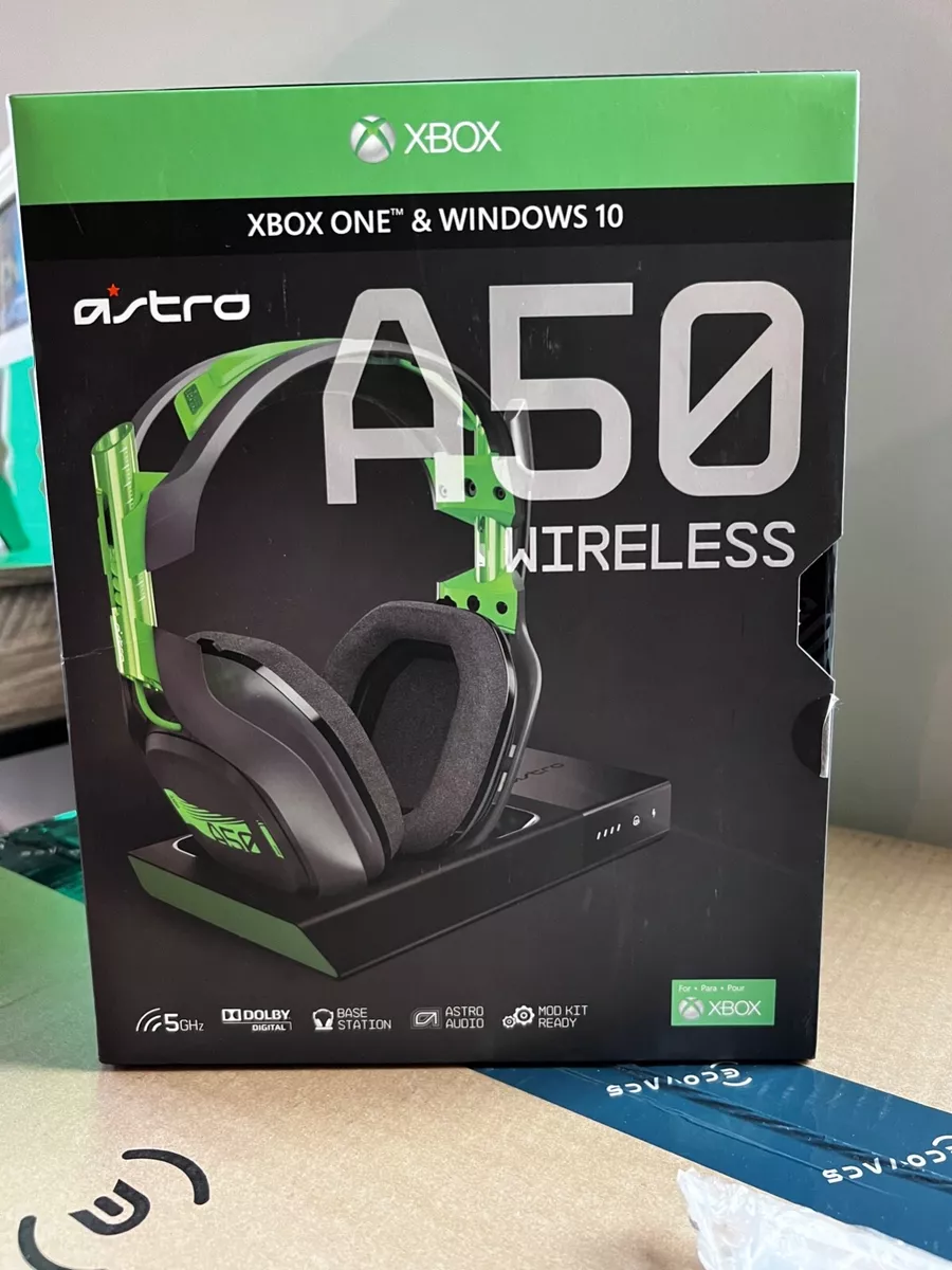  ASTRO Gaming A50 Wireless Dolby Gaming Headset - Black/Green -  Xbox One and PC : Video Games