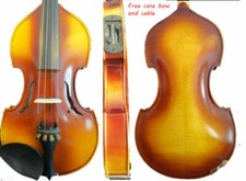 Baroque style Hand made solid wood 4/4 electric violin, good sound 11826