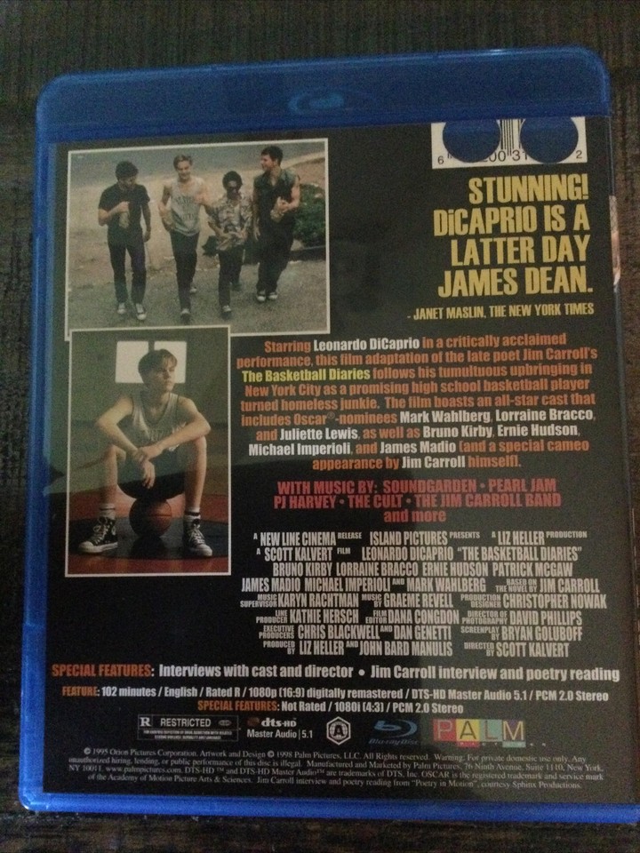 The Basketball Diaries (Bluray, 1995) Leonardo DiCaprio OOP