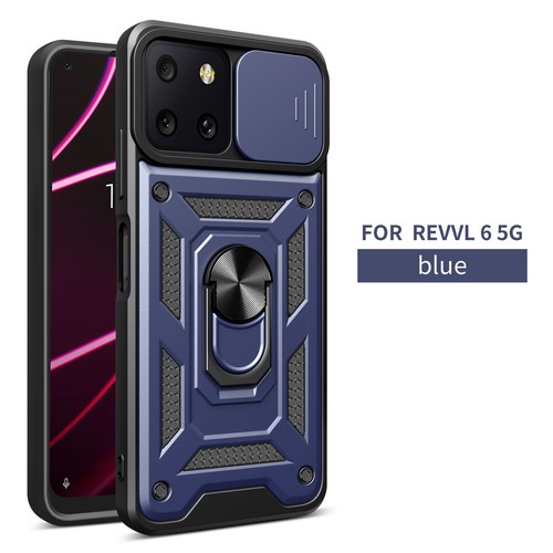 For T-mobile Revvl 6x/6x Pro 5G Shockproof Case Cover Ring Stand Tempered Glass - Photo 12 sur 20