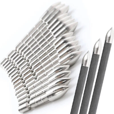 HNZMDY 50X Pfeilspitzen Jagdspitzen Bogenschießen 4.2mm Tipp Point Carbon Pfeile Praxis