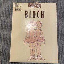 Childs Toddler Fits 1-3 Bloch Tan Footless Dance Tights NIP Style T0940G