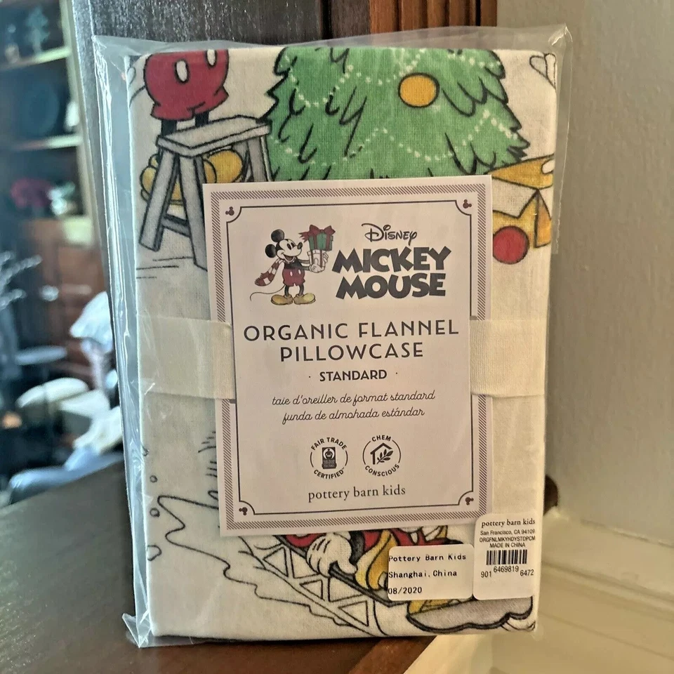 Disney Mickey Minnie Mouse Cerámica Granero Estuche de Almohada Vacaciones Navidad Fiesta Niño/ Foto 4 de 4