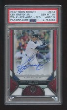 POP 1 PSA 10 KEN GRIFFEY JR 2017 TOPPS TRIBUTE WALK OFF AUTOGRAPH #ED 01/10  HOF