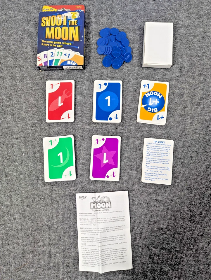 Shoot The Moon Card Game by Fundex - 100% Complete - EUC - Image 3 of 4