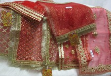 Mata Chunni 215 137 Red Assorted Mata Dupatta Small Indian Pooja Ghar Shieno