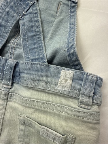 Vestido babero de mezclilla azul ombré Seven 7 for All Mankind para bebés niñas talla 12M - Imagen 5 de 10
