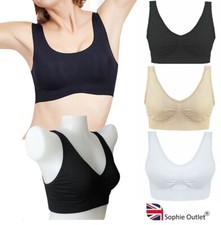 Ladies Seamless SPORTS BRA Shape Wear Sports Girls Women Crop Top Vest Yoga Gym