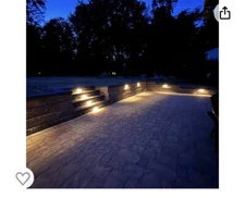 LEONLITE 8-Pack 7 Inch Dimmable LED Hardscape Lighting