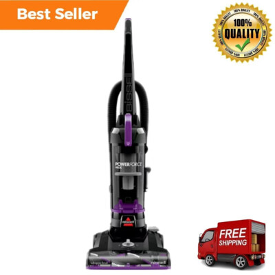 Purple Bagless Upright Vacuum Cleaner with Strong Suction and Power Cord 3313