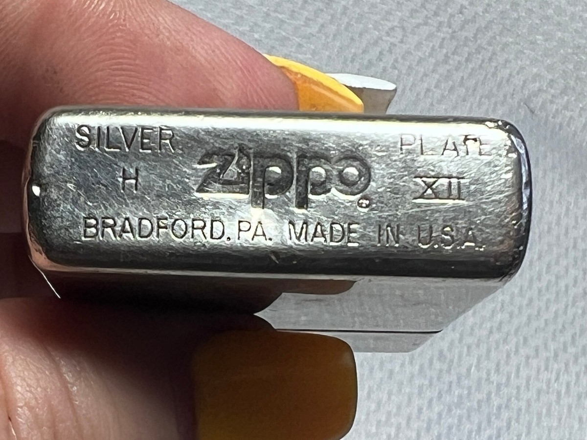 1997 Zippo Lighter Nascar Silver Plate Rusty Wallace #2 Matco