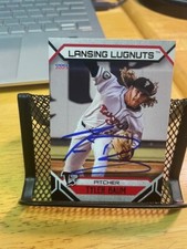 Tyler Baum Signed Autographed 2023 Lansing Lugnuts Team Set Card Oakland A's