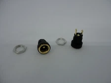 2Pcs Pack Lot DC Jack Power Supply Power Socket Female 2 Pins 3A 12V Gold Plated