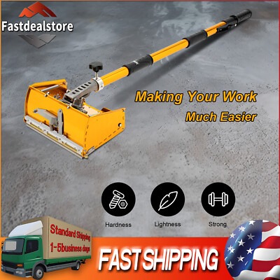 #ad 10quot; Drywall Flat Finishing Box amp; 40#x27;#x27; 64#x27;#x27; Telescopic Box Handle 120° Adjustable $137.76