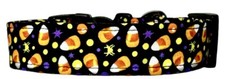 Mini Candy Corn  Spiders Halloween Handmade Dog Collar