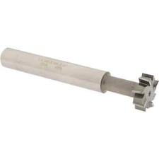 Made in USA High Speed Steel T-Slot Cutter: 1" Diameter, 3/8" Wide, 8 Teeth