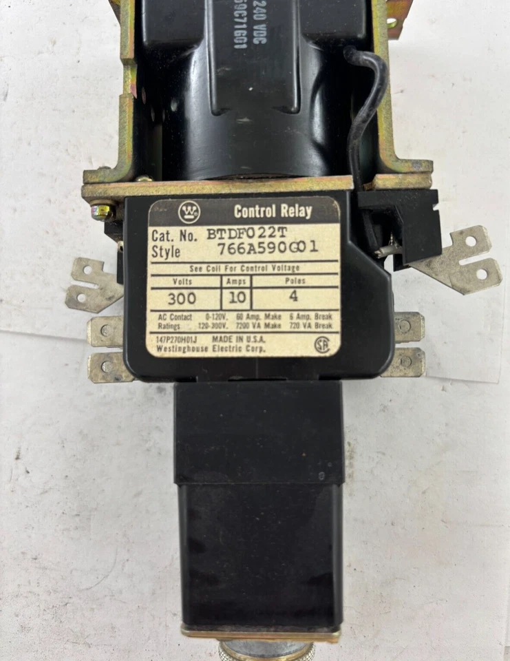 RELÉ DE CONTROL INDUSTRIAL WESTINGHOUSE BTDFO22T 766A59001 Foto 2 de 4