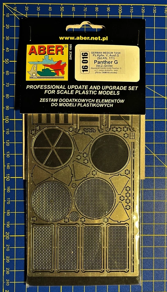 ABER 16016 - Pz.Kpfw. V Ausf. G (Sd.Kfz. 171) GRILLES Vol.2 - 1/16 PHOTOETCHED - Immagine 4 di 4