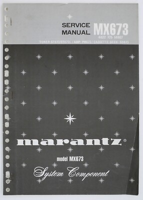 Original Marantz MX673 System Component Service-Manual/Diagram/parts List o126