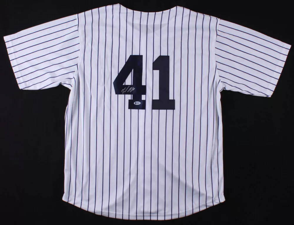 MIGUEL ANDUJAR SIGNED 41 JERSEY w BECKETT COA NY YANKEES PITTSBURGH PIRATES