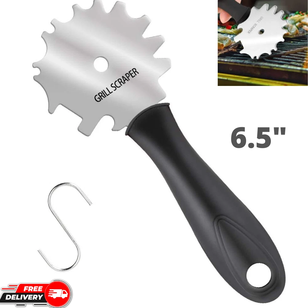 Grill Grates Scraper BBQ Cleaner Stainless Steel Brush Non-bristles For  Weber