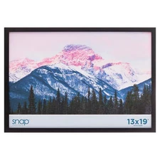 Wood Wall Mount Photo Picture Poster Frame with Hanging Hardware, 13" x 19"