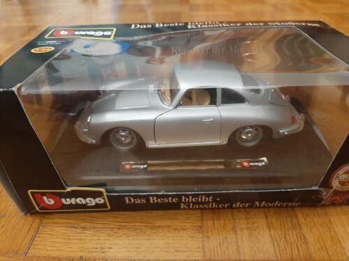 Burago Porsche 356B Argento Scala 1:24 - Foto 2 di 6