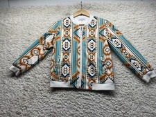 Crazy Train Caboosekids Aztec Print Size 10 Girls Zip Front Jacket