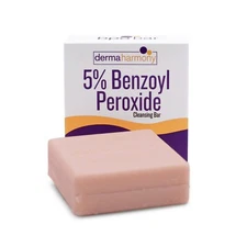 5% Benzoyl Peroxide Non Soap Cleansing Bar - DermaHarmony 4oz - 1 Bar