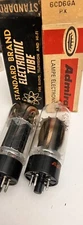 Pair 6CD6GA NOS audio Beam Power Pentode vacuum Tubes