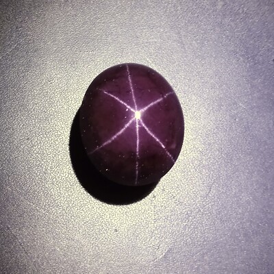 98 Ct 29.5x24.3x12.9 MM Natural 6-Ray Star Purple Red Garnet Star Oval Cabochon