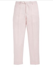  45 Lauren Ralph Lauren Boys Pink Linen Pants 16r Waist 28 L9