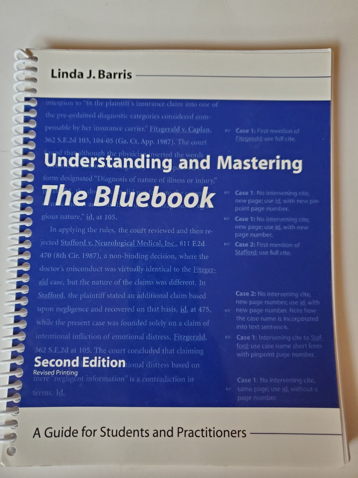 Understanding and mastering the bluebook 2nd edition spiral
