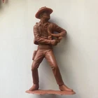 Louis Marx And Co. Vintage 1954 Cowboy brown 6” plastic toy