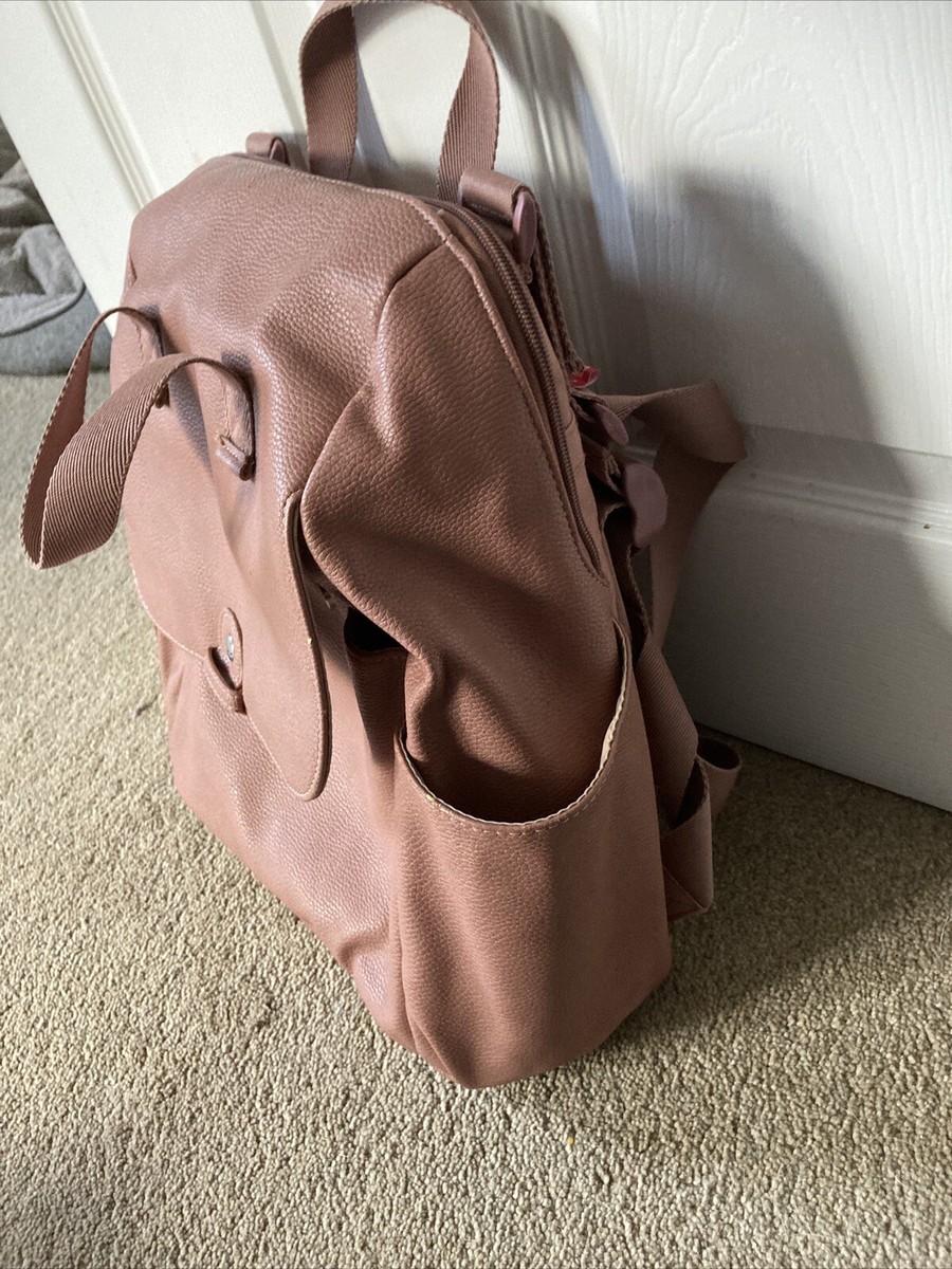 babymeltm robyn faux leather convertible backpack diaper bag Babymel Changing Bronzer Baby Products Babymel Robyn Convertible Backpack Bluebell