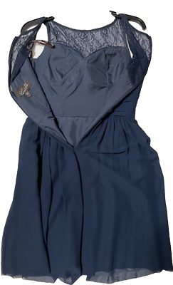 camille la vie navy blue dress Clean Blue Dream Sweater Knit Chemise