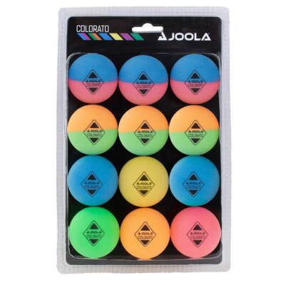12 x JOOLA Tischtennisball Colorato bunte Pingpong Bälle Tischtennis Freizeit
