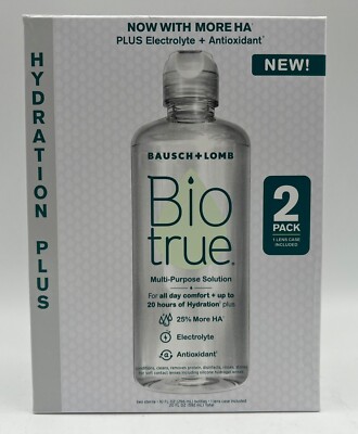 2PK Bausch + Lomb Biotrue Multi-Purpose Contact Lens Solution Soft Lenses