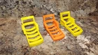 3 Vintage Fisher Price Little People Lounge Chair Pool & Camper Orange Yellow