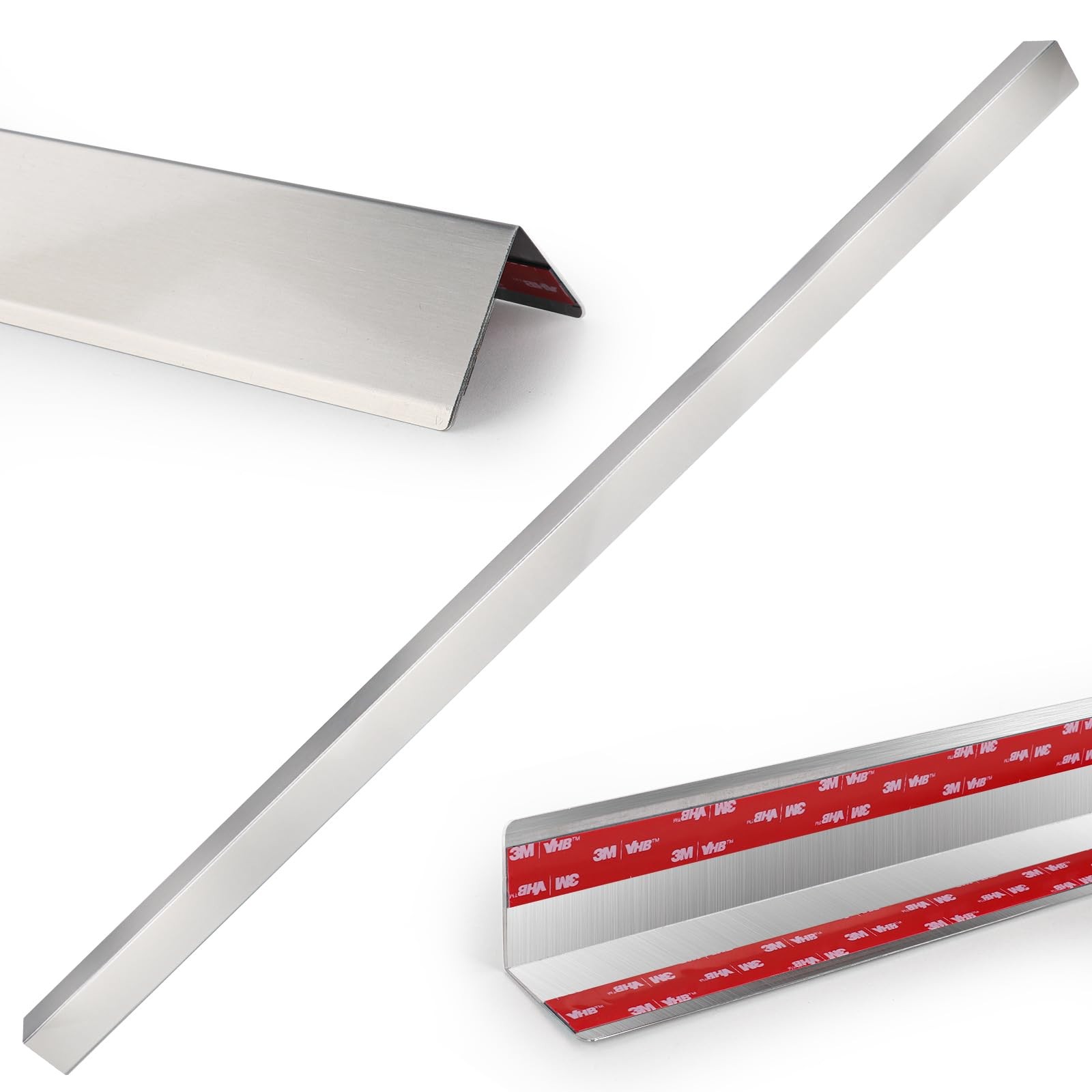 Stainless Steel Wall Corner Guards, 2 x 2 x 48 inches (2 Pcs Pack). Made of 3...