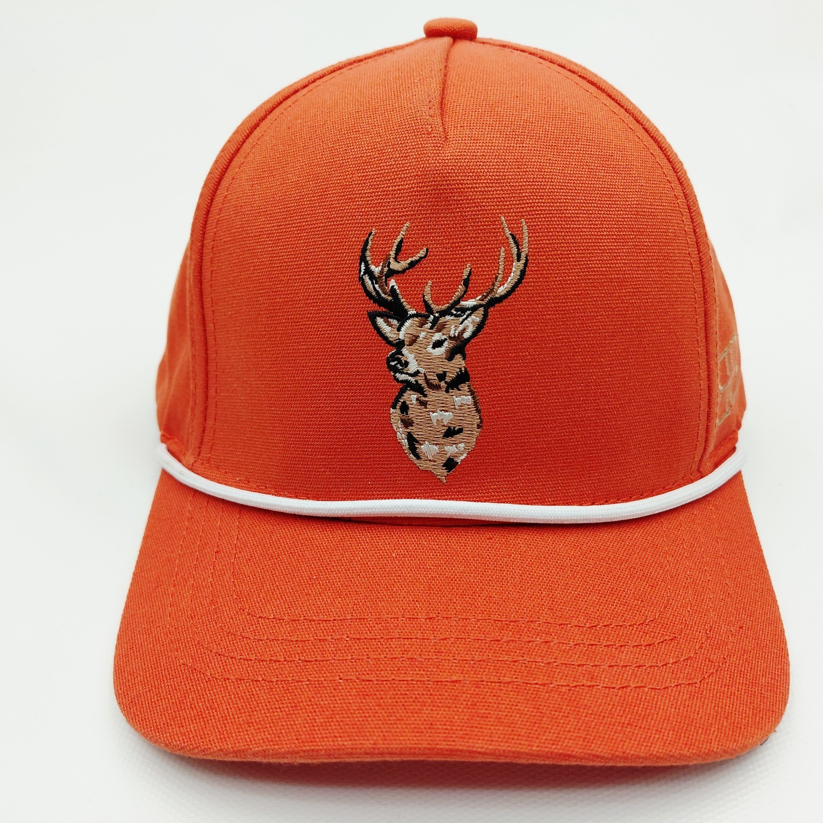 Buck Brothers Rope Hat Youth Med/Large Safety Orange Embroidered Buck Deer 