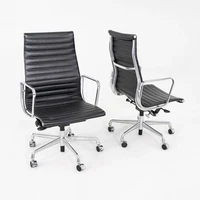2016 Herman Miller Eames Aluminum Group Executive Desk Chair in Black