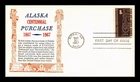 DR JIM STAMPS US COVER ALASKA PURCHASE CENTENNIAL AIR MAIL FDC KHOL KRAFT