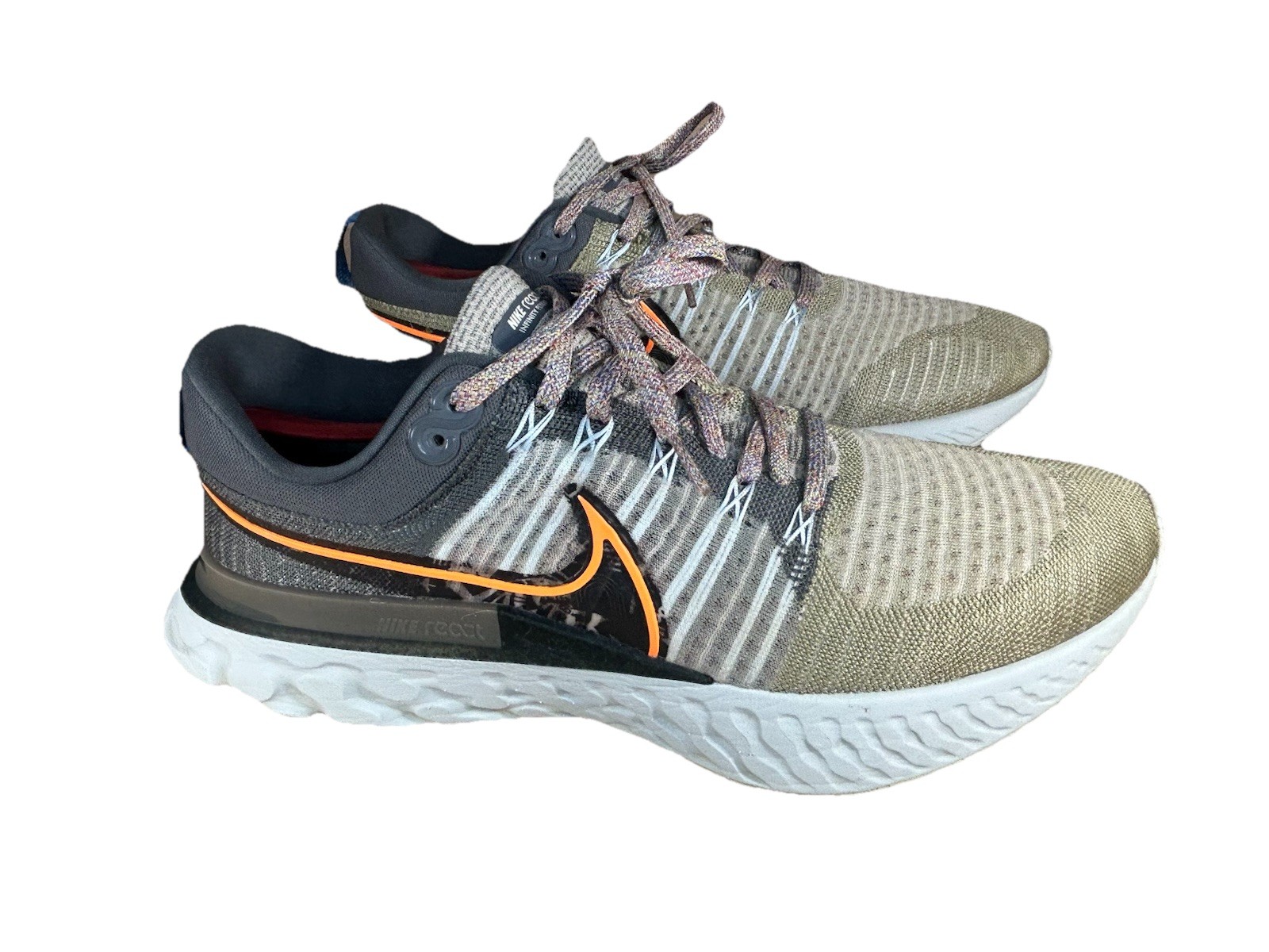 Nike React Infinity Run Flyknit 2 Light Bone Grey… - image 4