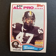 1982 TOPPS FOOTBALL #203 MEL BLOUNT PITTSBURGH STEELERS HOF