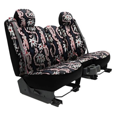 For Buick Encore GX 23-26 Hawaiian 2nd Row Surf City Black Custom Seat Cover