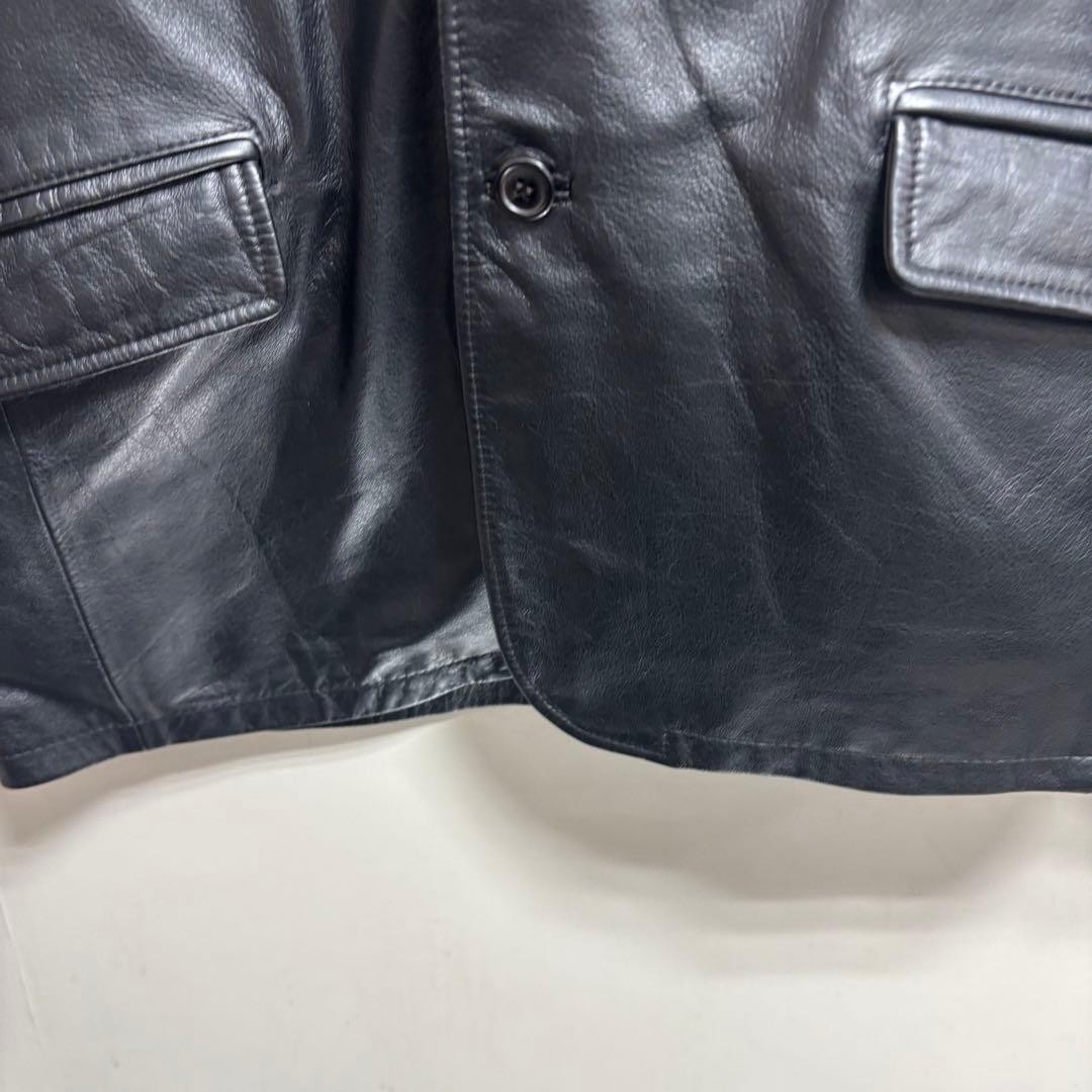 EVOLUTION Cowhide leather black jacket single bre… - image 4