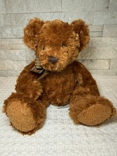 Vintage Russ Berrie Teddy Bear Plush Brown Stuffed Animal 10 Soft Toy