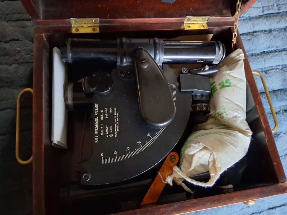 Sextante, grabación de bola de la Segunda Guerra Mundial 1944 Foto 4 de 4